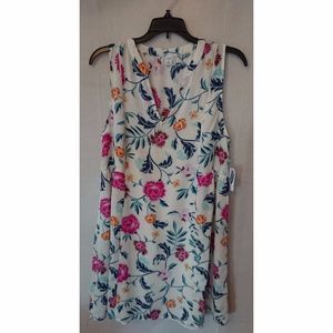 Flowing White Floral Old Navy Dress